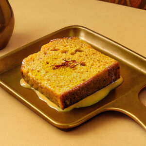 Aqely with saffron sauce