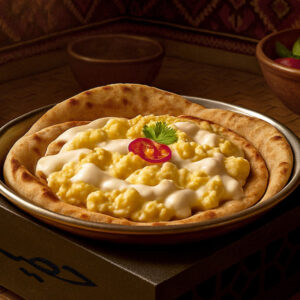 Cheese scrambled eggs