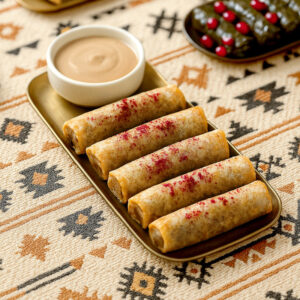 Chicken musakhan rolls