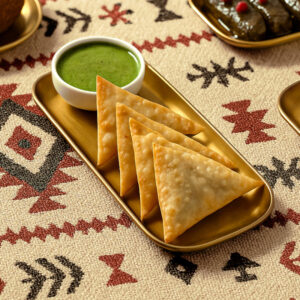 Halloumi cheese samosa